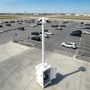 6m Mast Mobile Surveillance Tower Parking Lot Mobile Surveillance Solution 24/7