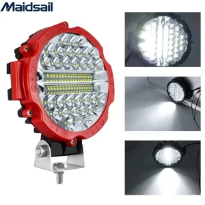 7 Inch Wide View LED Work Light Hybrid Flood Auxiliary Car Lighting 12V Aluminium Front Bumper Roof Spotlight