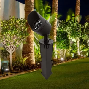 8.5W 12V Nichia LED Remote Control Waterproof IP66 Aluminum Alloy Lawn Lights 35 Beam Angle CRI 90 3000K Dimmable Outdoor AC