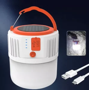 80000LM Solar Lantern 5 Modes USB Portable Tent Lamp Outdoor LED Emergency Camping Light