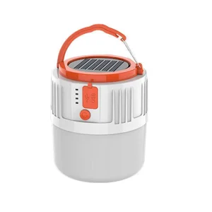 80000LM Solar Lantern Light 5 Modes USB Portable Tent Lamp Outdoor LED Bulb Emergency Camping Light