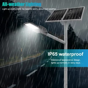 80W 100W IP65 Aluminum Split Solar Street Light Waterproof Outdoor Road Highway Solar Lights