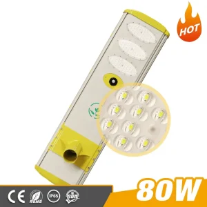 80W All in One Integrated Solar Street Light for Outdoor Lighting