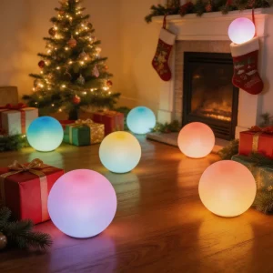 8cm Color Changing LED Globe Light IP65 Indoor Outdoor Christmas Portable Wireless for Wedding Table Centerpiece Party