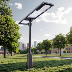 90W All-in-One Solar Street Light with LiFePO4 Battery, IP67 Waterproof LED for Garden, Road and Outdoor Use, CE Certified