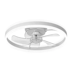 AC/DC Motor 6-Speed ABS Ceiling Fan with Remote Control and LED Light