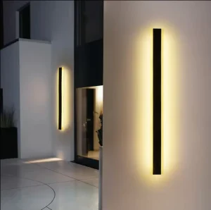 AC110v 220v Modern Decoration Outdoor Exterior Linear Strip Wall Lamp Outside Sconce Long Led Wall Light