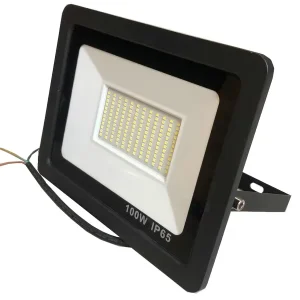 AC185-265V 100W Slim Body Led Flood Light Aluminium Housing Tempered Glass Cover IP66 Garden Lighting Area Lighting