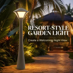 AC85-265V 12W Lawn Bollard Light Sleek Shape Aluminum Housing Elegant for Villa Landscape Lighting Path Courtyard Park Project