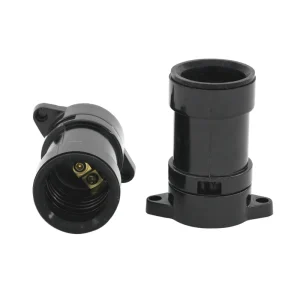 Accessories Black E27 Rubber Waterproof Lamp Holder Lamp Socket Outdoor