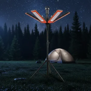Adjustable 300W LED Flood Light Flower Pattern Large Coverage Retractable Tripod AC110V 230V Site Lamp
