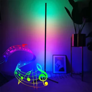 Alexa Smart RGBIC Color Bedroom Living Room Music Waterproof APP Remote Control LED Corner Floor Lamp
