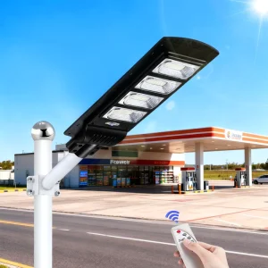 All In One 600W Super Bright IP65 Rated Outdoor Solar LED Street Lights With Sensor Remote Solar Street Light Outdoor
