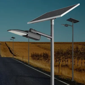 All in Two 70W Solar LED Street Light System LiFeo4 Battery Monocrystalline Solar Panel Solar Pole LED Street Light