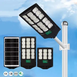 All in one Intelligent Solar Street Light IP65 Waterproof ABS with Human Sensing Remote Control for Road Street Garden