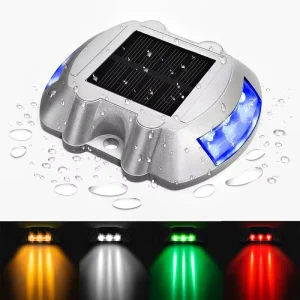 Aluminium Road Line Marker Waterproof Solar Powered Road Stud Path Driveway Marker LED Deck Dock Light For Garden Roadside