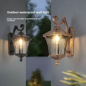 Aluminum Cylinder Modern Outdoor Wall Lamp IP54 Waterproof Polycarbonate Diffuser E27 360 Beam Angle Warm White Garden Lights