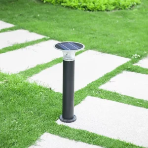 Aluminum Decorative Path Garden Light Outdoor Waterproof IP65 Lawn Solar LED Lawn Bollard Light