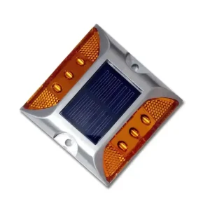 Aluminum Flash Solar Cat Eye Warning Light Solar LED Road Stud Light