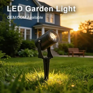 Aluminum IP66 Garden Light Outdoor Decorative Spike Standing Landscape Spotlight for Pathway