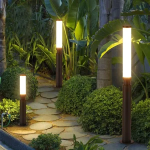 Aluminum LED Outdoor Garden Lawn Light, Waterproof, AC Powered