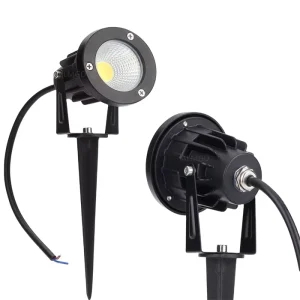 Aluminum Outdoor LED Garden Lawn Spike Light, 110V 220V 12V, Waterproof Landscape Pathway Light