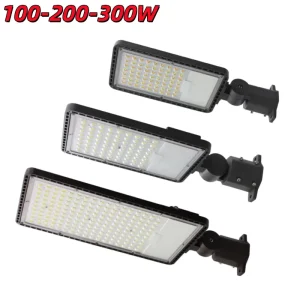 Aluminum Outdoor LED Street Light 200W 240W IP66 160LM W 3CCT Power Selectable 100 277v LED Shoe Box Street Light