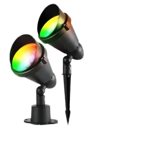 Aluminum Waterproof Outdoor LED Tree Lights Remote Control Garden Lights IP65 Rating 6000K Daylight 180 CRI