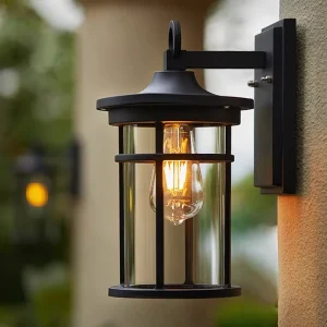 American Aluminum Outdoor Wall Lamp IP65 Waterproof LED Garden Light with Tempered Glass Diffuser 3 Year Warranty