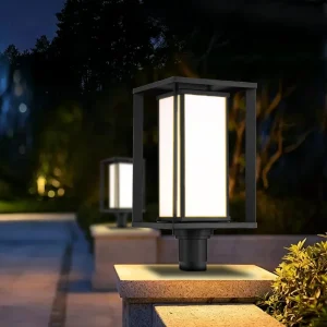 Anti-Rust Aluminum Housing Frosted LED Pillar Light IP44 4100K Neutral White
