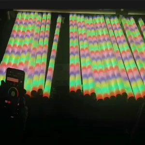 Artnet Matrix DC24V Program Pixel 28W 360 Degree 5050 SMD RGB IC 3D Digital RGB LED Tubes with K1000C Controller with Hook