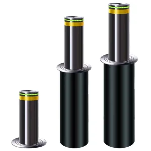 Automatic Hydraulic Bollard Retractable Rising System Steel Bollards for Enhanced Road Security