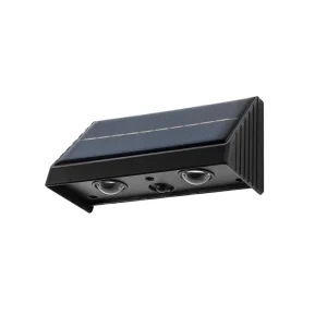 Automatic Sensing RGB LED Solar Wall Light Waterproof IP65 Outdoor Fence Lighting Exterior Mounted Solar LED Wall Lamp