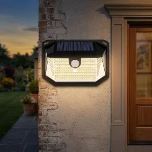 Best Seller High Lumens Choice Durable Abs Housing Wireless Installation Wide Angle Solar Light Outdoor Garage Pathway Fence