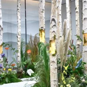 Big Wedding Christmas Indoor Outdoor Garden Landscape Lighting FRP Glowing Birch Artificial Tree Trunk Decorative LED IP65 Solar