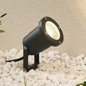 Black Aluminum Waterproof Garden Adjustable Head Exterior GU10 Ground Spike Light