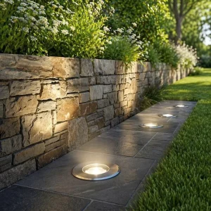 Black Grey 3000K 5000K IP67 Outdoor Inground Garden in Ground Round Buried LED Underground Light