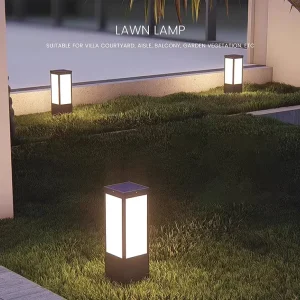 Bollard Light Outdoor Solar Landscape Garden Driveway LED Lawn Light