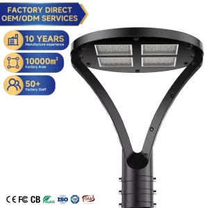 Bright 150W LED Garden Pillar Light IP65 Waterproof for Street Yard Lighting