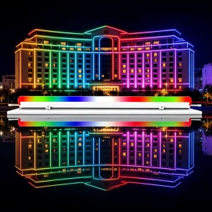 Building Decoration IP65 Digital RGB LED Tube Waterproof DMX Control Recessed Outdoor Linear Light Aluminum Alloy 5 Year
