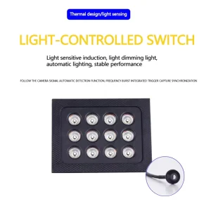 CCTV Accessories 12PCS Outdoor Big Power IR LED Infrared Floodlight 850nm Color Temperature ETL Certified Reflector