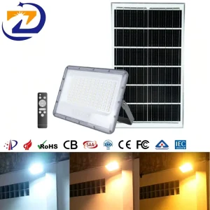 CE 3CCT Aluminum Solar Floodlight Project IP67 Waterproof LED Security Flood Light for Middle East Desert Area Parking Lot