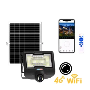 CE Certified 25W-200W Solar Flood Light White LED Security Lamp Aluminum Body IP65 Waterproof