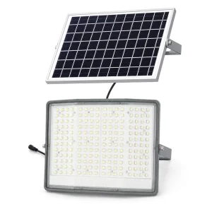 CE RoHS Certified Four-Sided Surround Solar LED Flood Light Split Panel Design for Dusk-to-Dawn Outdoor Security Lighting