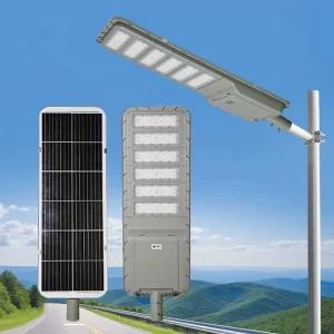 China Solar Street Lights Outdoor Waterproof Integrated All in One Solar LED Street Light Lampadaire Solaire Extérieur