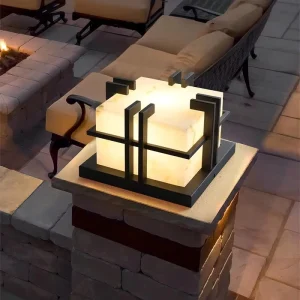 Chinese Pillar Lights Outdoor Garden Lights Modern Simple Atmosphere Waterproof Villa Gate Fence Pillar Lights