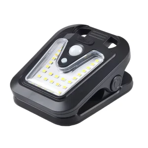 Clip on Solar Lights Outdoor Waterproof Motion Sensor Security Light for Home Gate Patio Deck Backyard Camping Fence Wall Garden