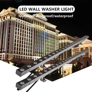 Color Changing LED Wall Washer Light Bar DC24V Waterproof IP65 Outdoor High-Rise Building