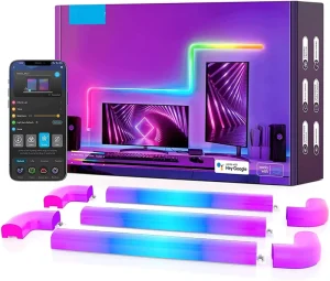 Colour Lamp RGB Smart LED Tube Light Bar Tuya WiFi Music Sync DIY Night Gaming Lights Wall Room Decoration Glide LED Wall Light