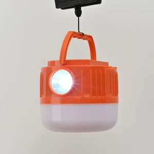 Compact Solar LED Hand Lamp with Flash Function and Battery for Travel and Emergency Use